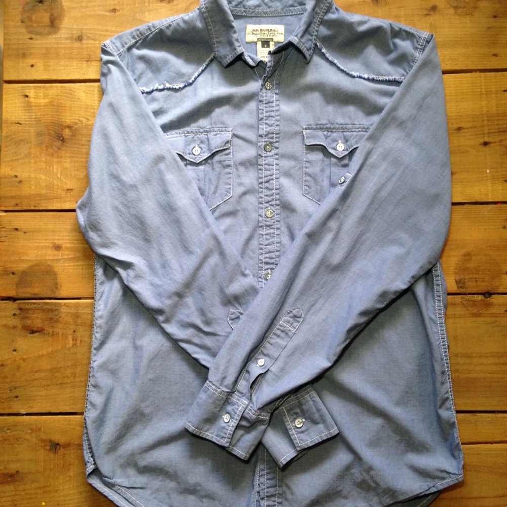Women's American Rag Blue Button Down Shirt Size S